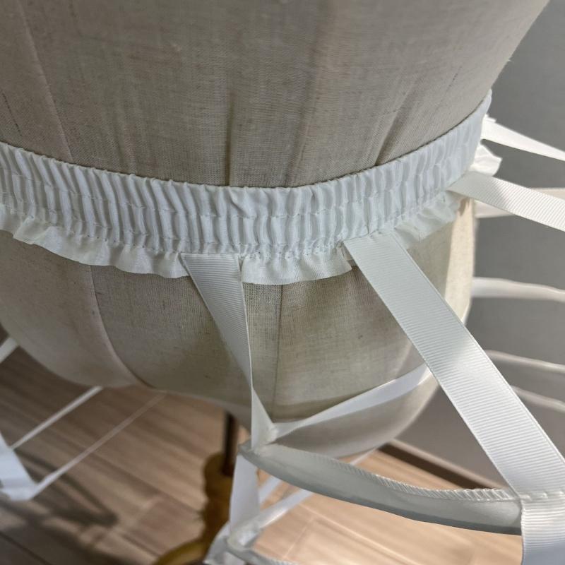 Crinoline Petticoat Polyester 4 Hoops Short Half Slip Underskirt for Girls Wedding Bridal Underskirt Slip