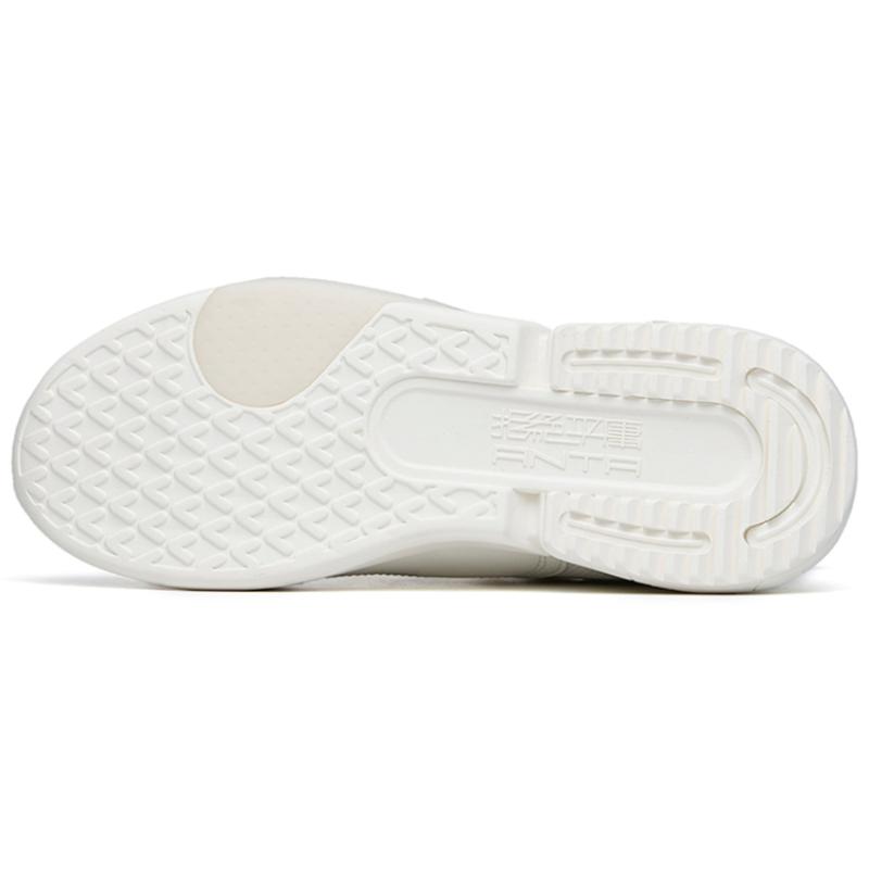 Anta Rubik's Cube Cushioning Wear-Resistant Low-Top Casual Shoes Men's White Beige Gray Sneakers
