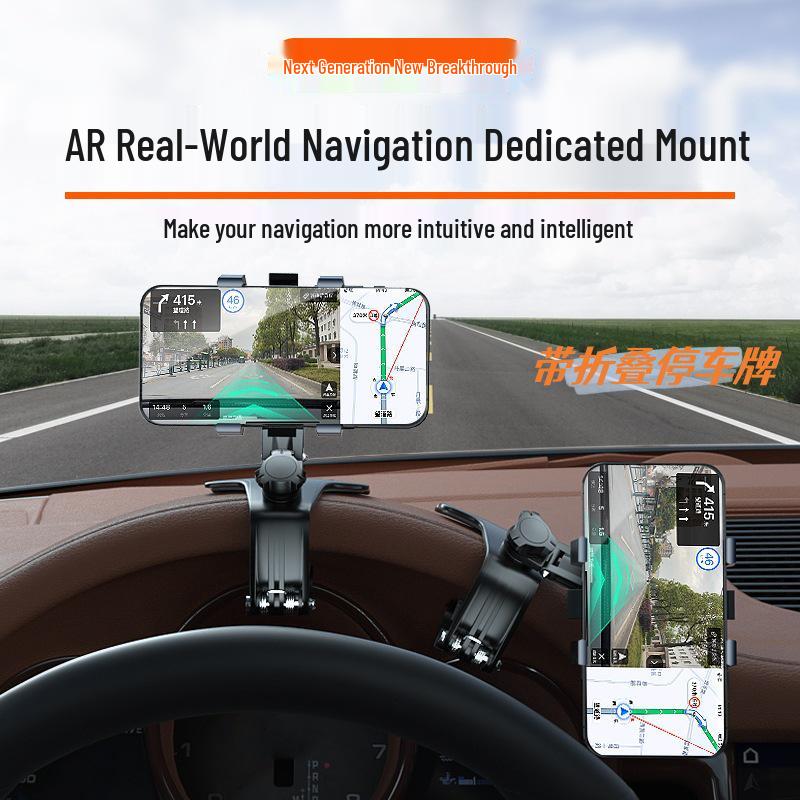 Universal Car Phone Holder for Dashboard, Rearview Mirror, and Sun Visor