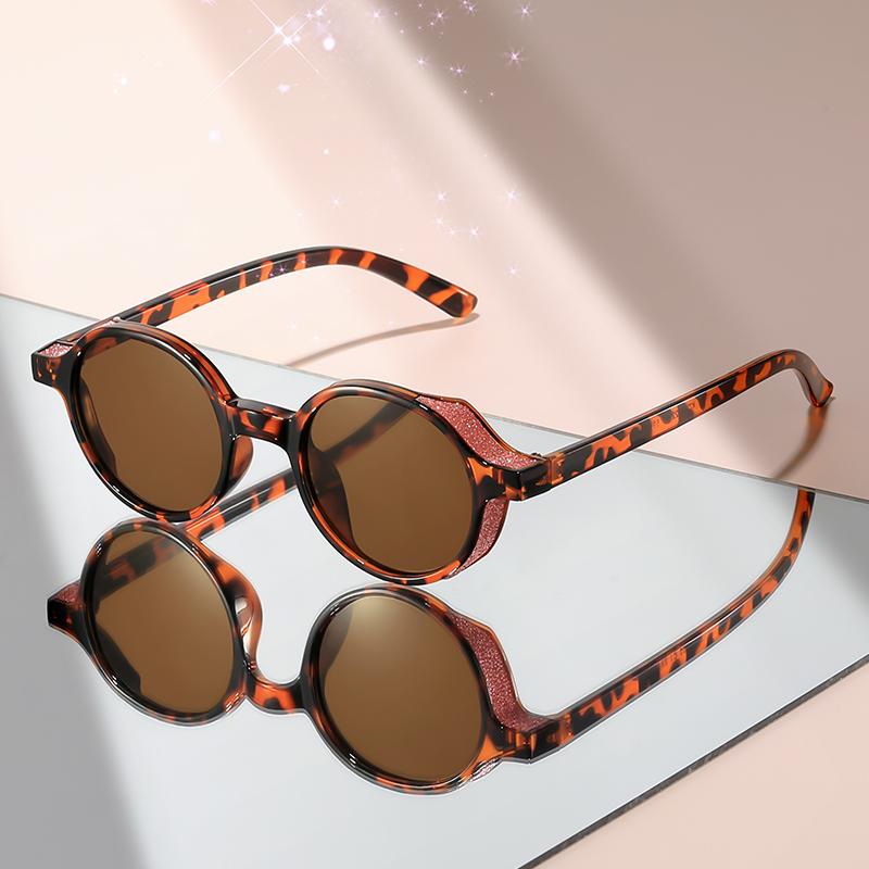 Classic Small Round-framed Sunglasses, Fashionable and Trendy Travel, Party and Gathering Sunglasses