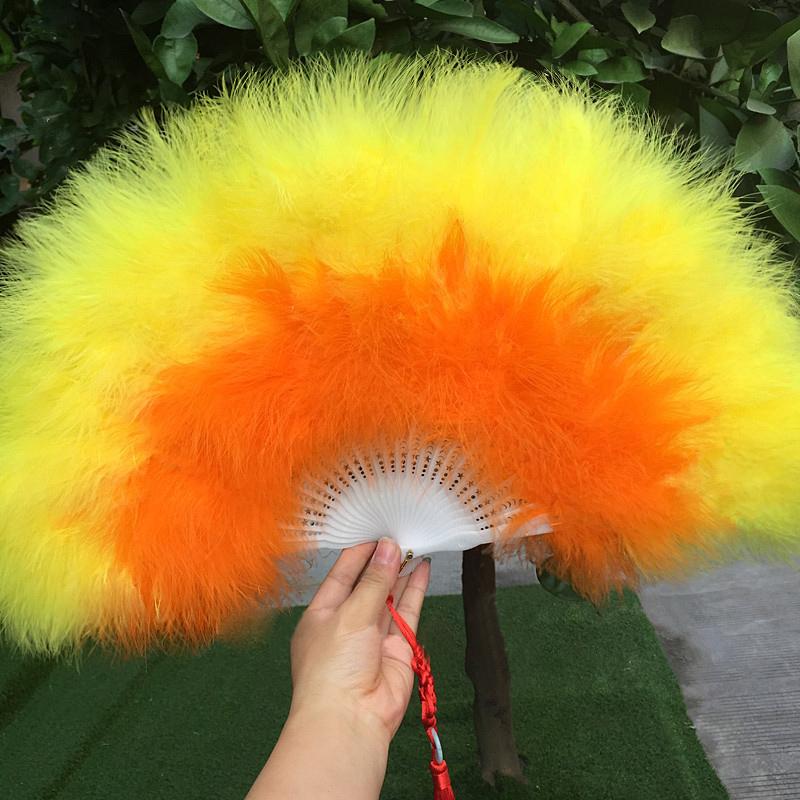 Składany Puszysty Wachlarz z Piór Słodka Wróżka Lolita Dziewczyna Mroczny Gotyk Taniec Dworski Wachlarz Ręczny Rzemiosło Artystyczne Rekwizyty Taneczne Dekoracja na Przyjęcie Weselne