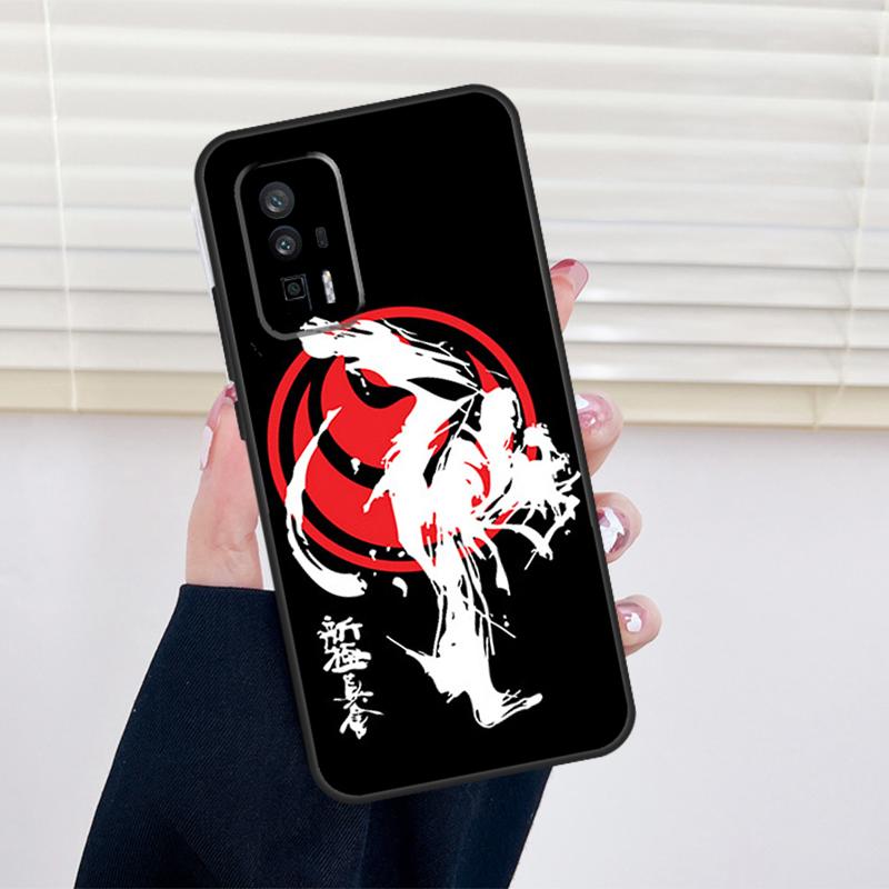 Oyama Kyokushin Karate Case For Xiaomi POCO F5 X5 X3 Pro M6 M5 M5s F3 F4 X4 GT 12X 12T 11T Pro 12 13 Lite Coque