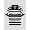 8SECONDS Modified Striped Collar Short Sleeve Knit Black (424651Ly25)