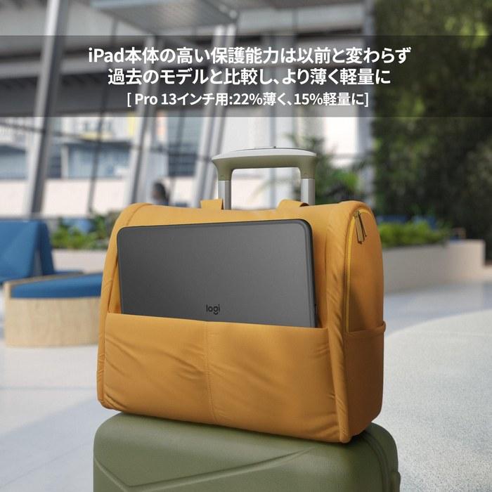 Logitech Combo Touch iPad Pro 13-inch M5/M4 iK1276GRA Keyboard Case, Japanese Layout, Graphite