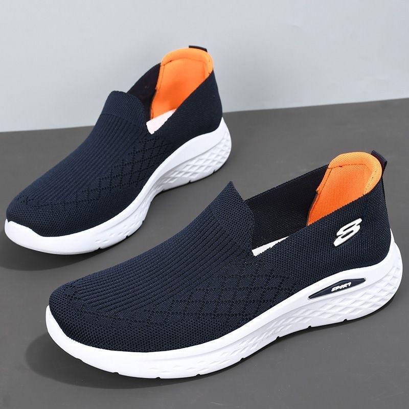 

Spring and summer mesh breathable shoes, lightweight elastic fly-woven mesh shoes, dad s sneakers 44