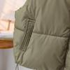 Down Cotton Vest for Women Short Small Fragrant Wind Sleeveless Cotton Vest Wearing Jacket Jacket Tide