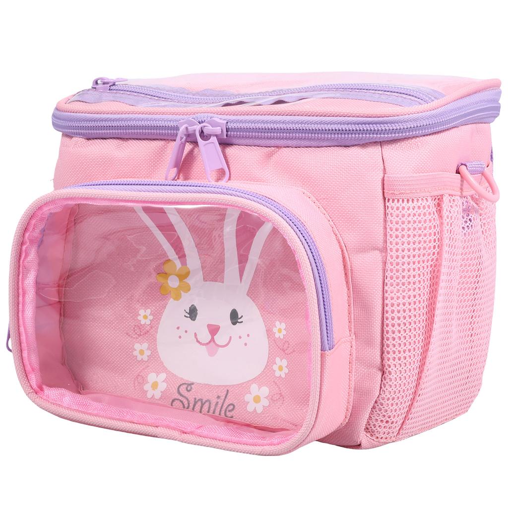 Kid Bicycle Handlebar Bag Childrens Front Bike Storage Basket With Adjustable Strap Multi-function Cycling Carrier Bag Hanging