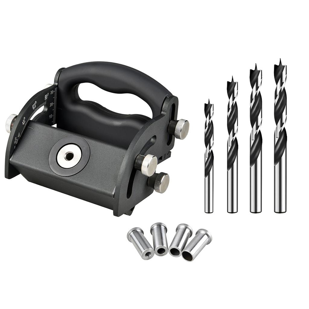 Adjustable 0-90° M6 M8 M10 M12 Oblique Hole Locator Puncher Positioner Carpentry