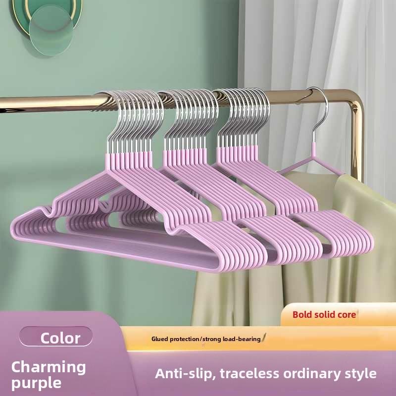 Durable Plastic Hangers For Clothing With Non Slip Design And No Trace Features For Home Use