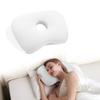 Breathable Curved Side Sleeping Pillow Ergonomic Earring Pillow  for Ear Pain Relief