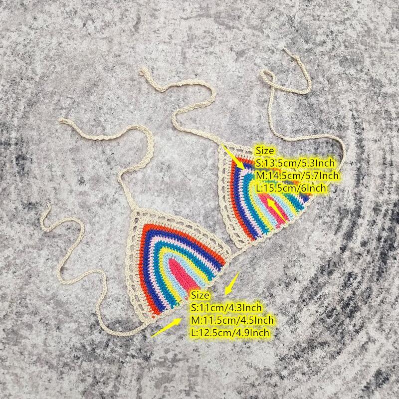 Handgemachtes Häkel-Bikini-Set mit Brustpolstern - Brasilianischer Badeanzug Bademode