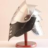Medieval Gothic Helmet LARP Armour Wearable Helmet Silver Finish Full Face Silver Helmet With Stand
