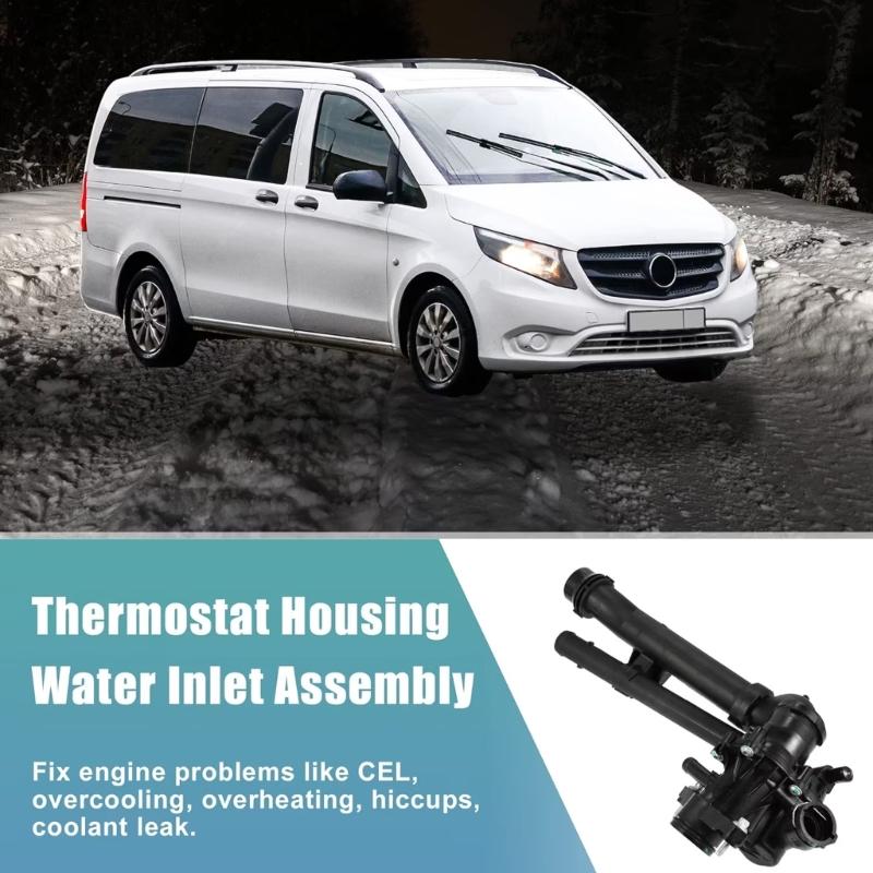 Car Engine Coolant Thermostat Housing Temperature Regulation Climate Control Suitable for 2742000615 1078212 21200HG00C