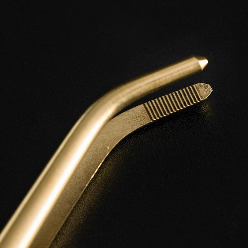 NEW Brass  Tongs for Tea Toast Bagel Bacon - Pure Copper Sugar Ice Clip, Heat Resistant DurableCookingUtensilsTeawareAccessories