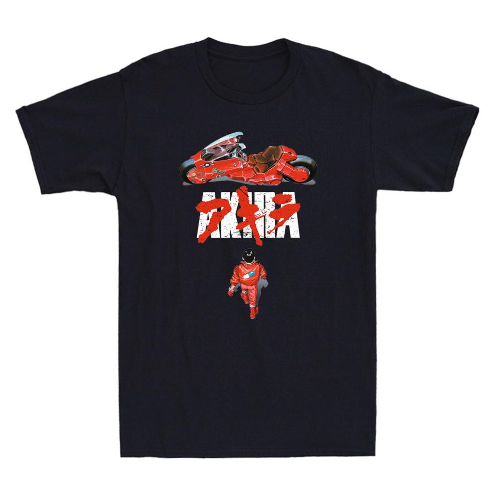 Akira T-Shirt 1980s Japanimation Anime Film Vintage Men s Short Sleeve T-Shirt for gift XL