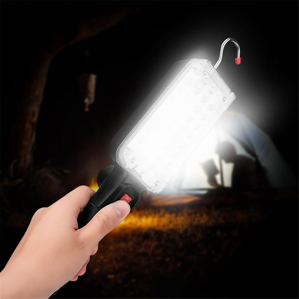 BAAU Portable USB Rechargeable Work Light COB Repairing Lamp with Magnet & Hook 34 LED Camping Lamp Flashlight