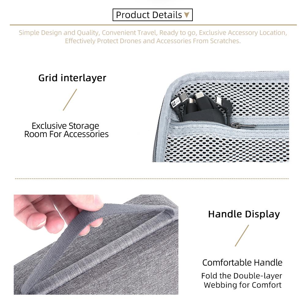 For DJI Osmo Mobile 7 Pro Mobile 7 Smartphone Gimbal Stabilizer Storage Case Portable Carry Bag with Shoulder Strap