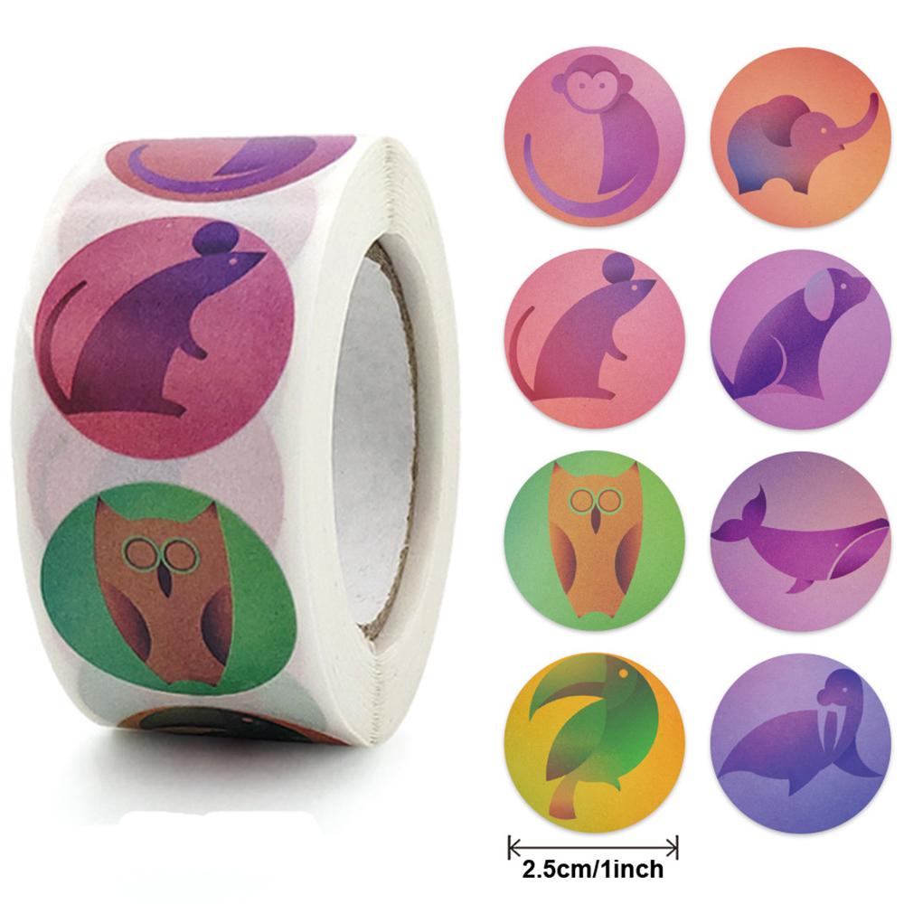 100-500Pcs High-Quality Cute High-Quality Animal High-Quality Children High-Quality Stickers High-Quality Thank High-Quality You High-Quality