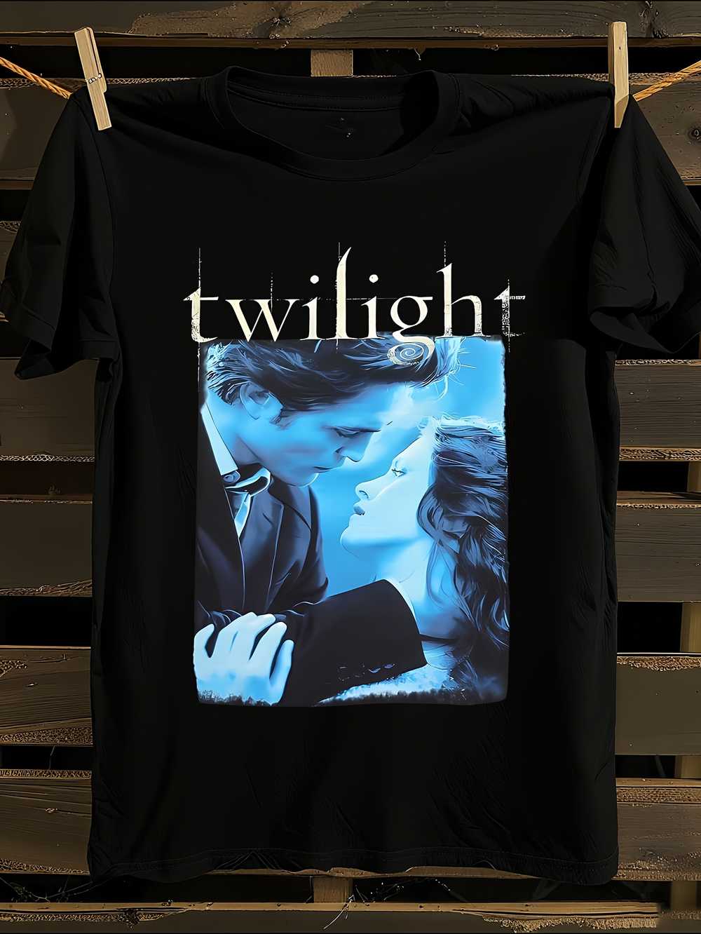 

Twilight Saga Inspired Graphic T-Shirt Mens Tshirt Womens Tshirts with Letters Print Short Sleeves T-Shirt Casual Street Tee Shirt Top XL