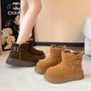 Thick-soled Snow Boots Women's New Winter Warm Velvet Thickened One-pedal Cotton Shoes