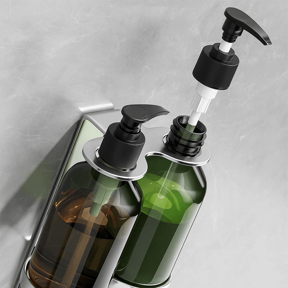 Stainless Steel Manual Soap Dispenser Refillable Shampoo Dispenser Durable Pump Bottle Liquid Soap