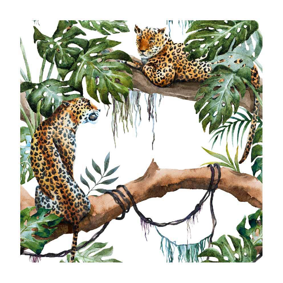 

Forest Black and White Floral Tiger Wallpaper Waterproof Bedroom Mural Tropical Animals Contact Paper Boho 3mx45cm