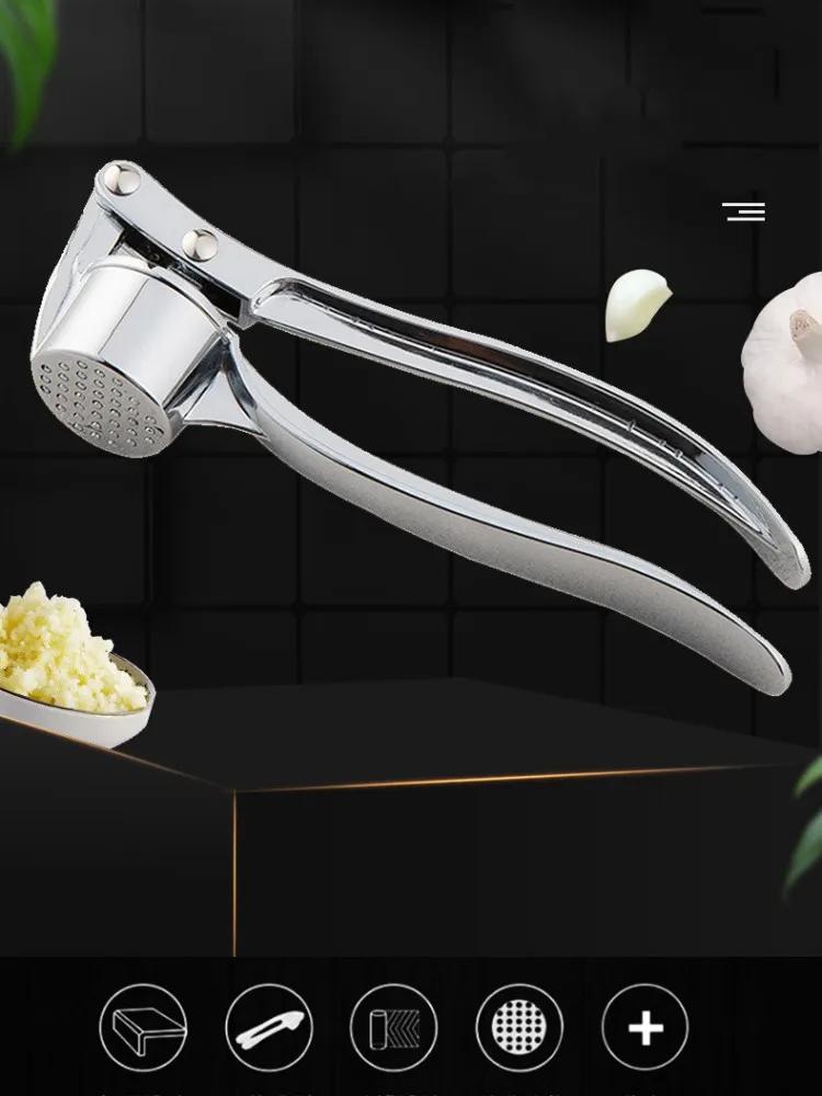 Garlic Press Garlic Smasher Squeezer Stainless Steel Manual Press Grinding Tool Handheld Ginger Mincer Tools Kitchen Accessories