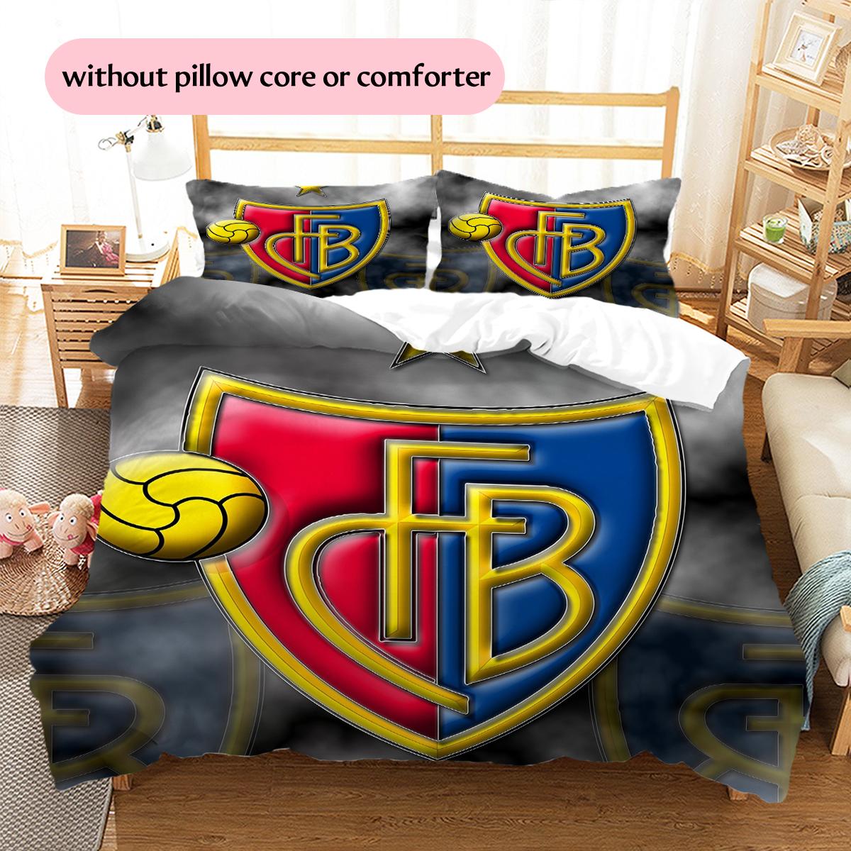 

FC Basel Pattern Bedding Home Decoration Birthday Gift (1 * duvet cover + 2 * pillowcase, without core) 240x220cm