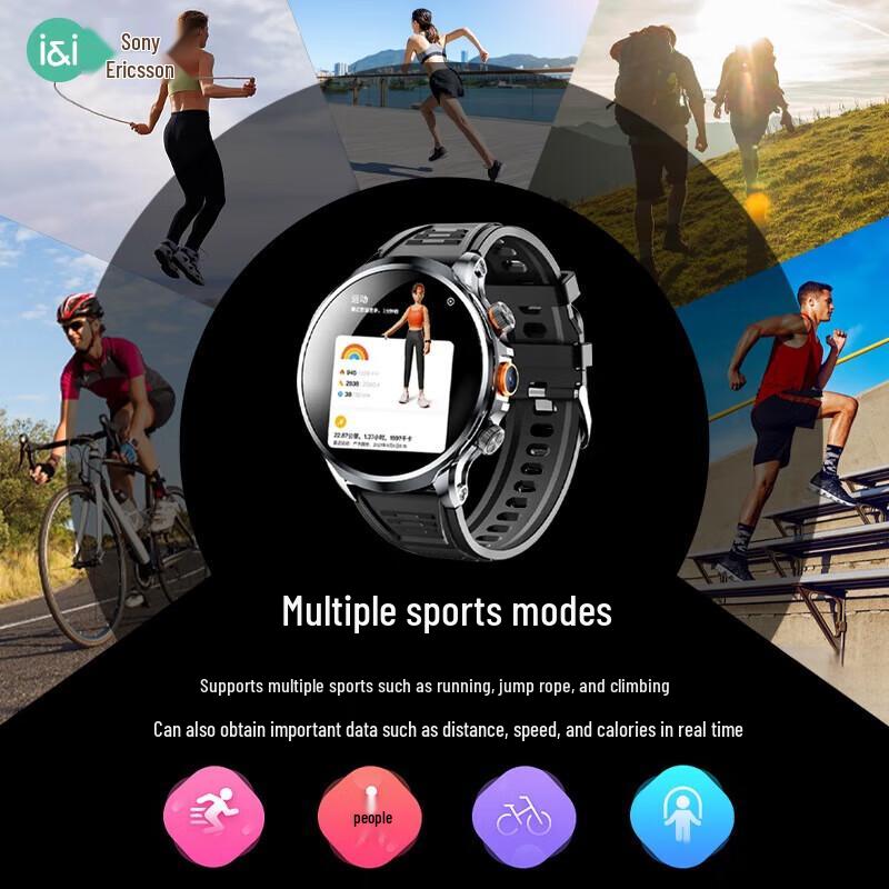 SAIYON H99 4G Android Smartwatch with Rotating Camera (CN Version)