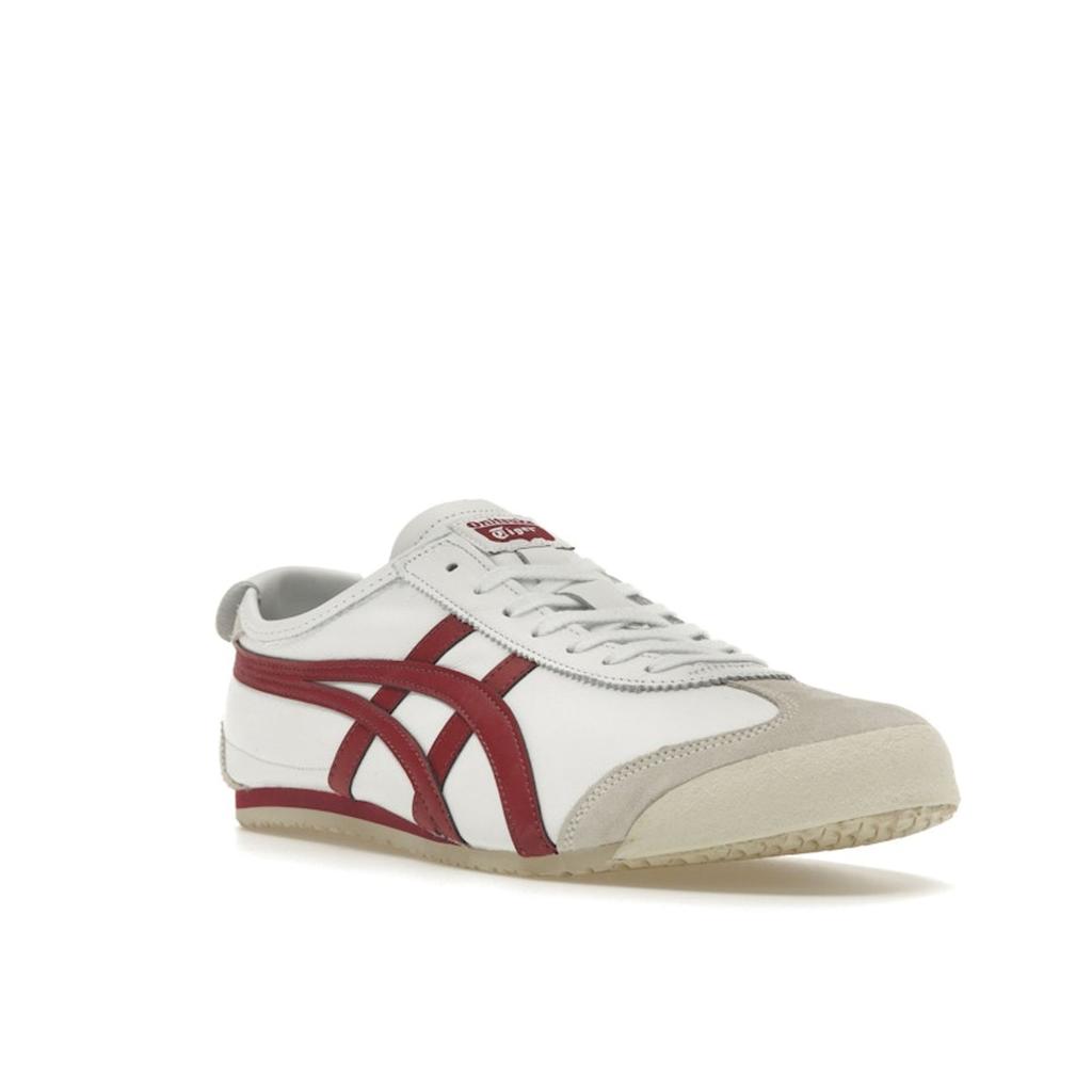 ONITSUKA TIGER Mexico 66 White Burgundy Unisex Sneakers D4J2L-0125