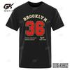 Brooklyn 36 New York Street Letter Tshirt Man Casual ONeck TShirt Breathable Tshirt Fashion Cotton Loose Short Sleeve