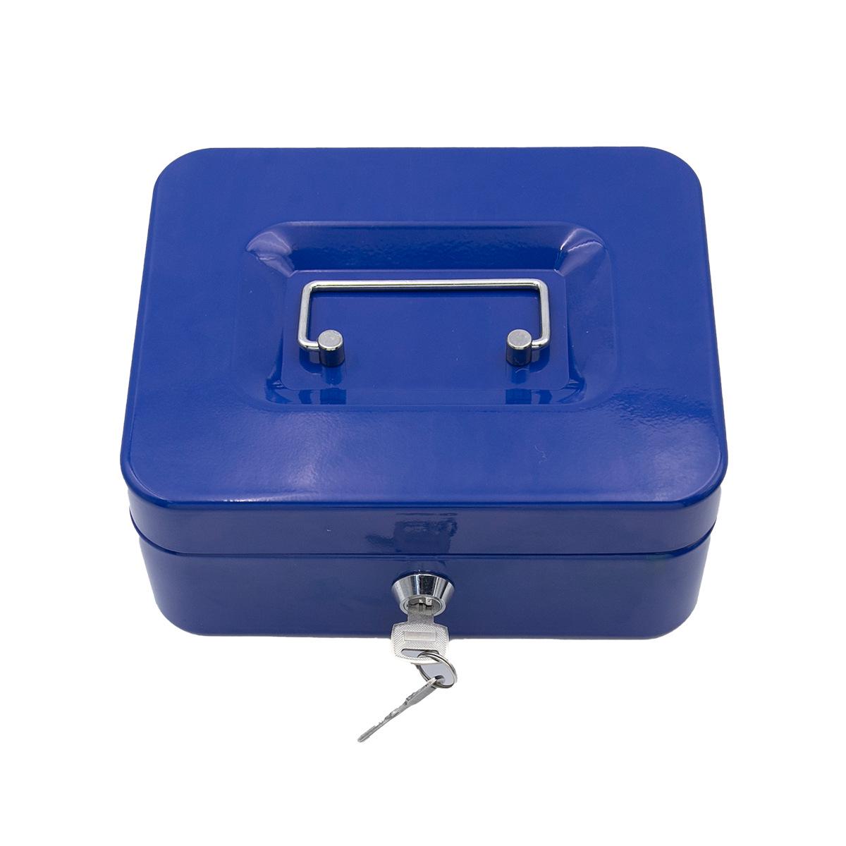 

Большая портативная копилка с ключом — креативное хранилище монет и сбережений синий