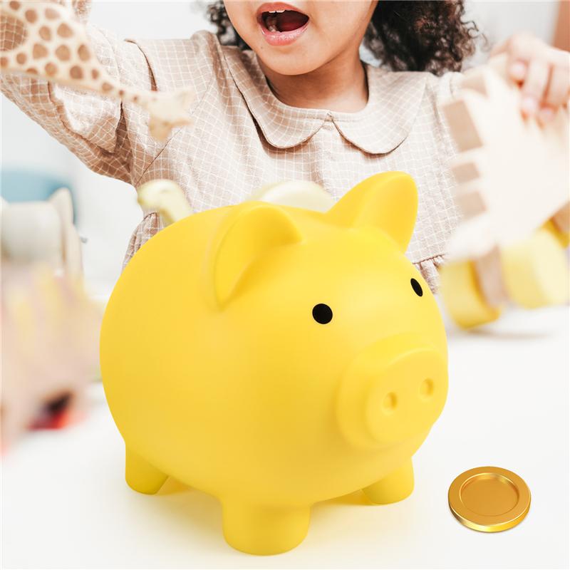 Good-Large Piggy Bank, Unbreakable Plastic Money Bank, Coin Bank For Girls And Boys, Practical Gifts For Birthday
