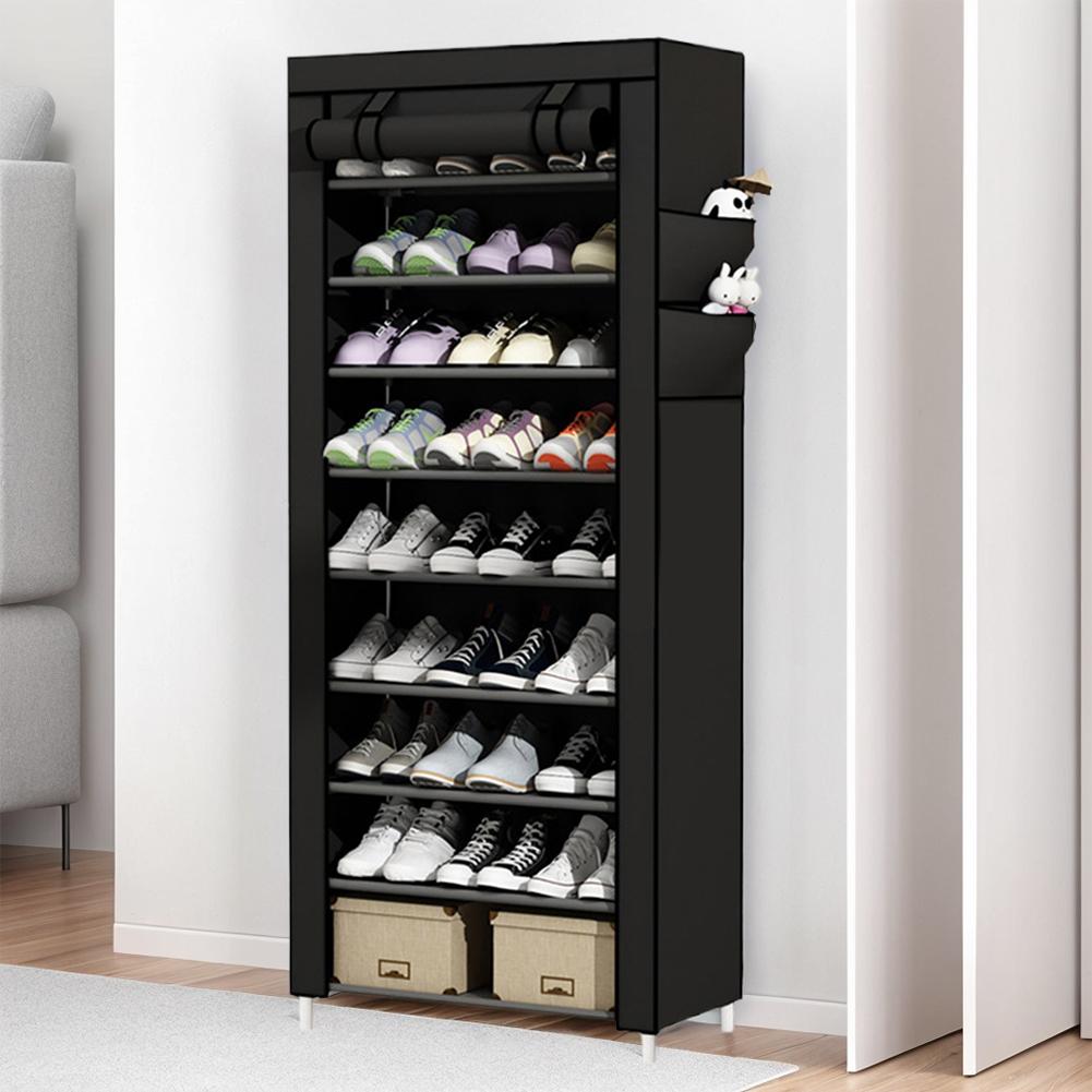 10 Layers Shoe Cabinet Household Multi-Layer Storage Shoes Dust-Proof Door Porch Floor Large-Capacity Porch Rack Shoe Rack