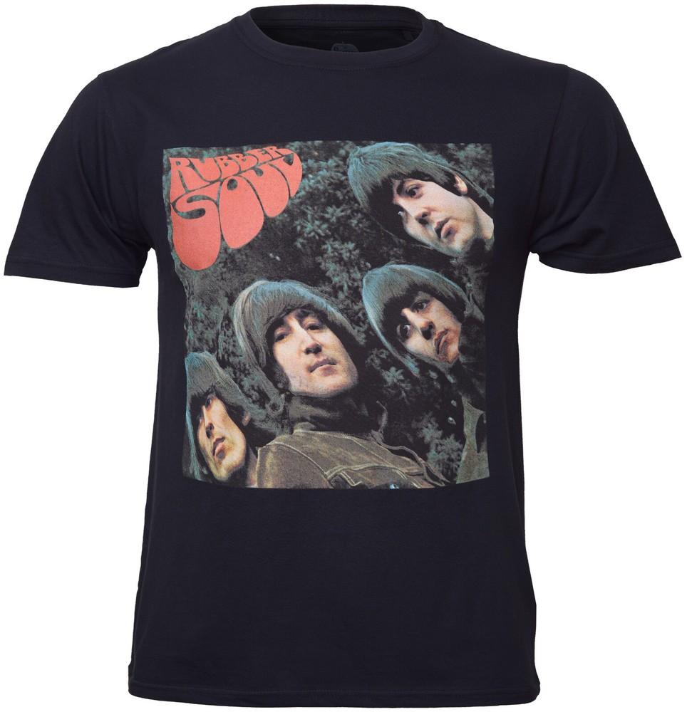 

The Beatles T Shirt Rubber Soul Logo Rock Band Album Cover New 4XL