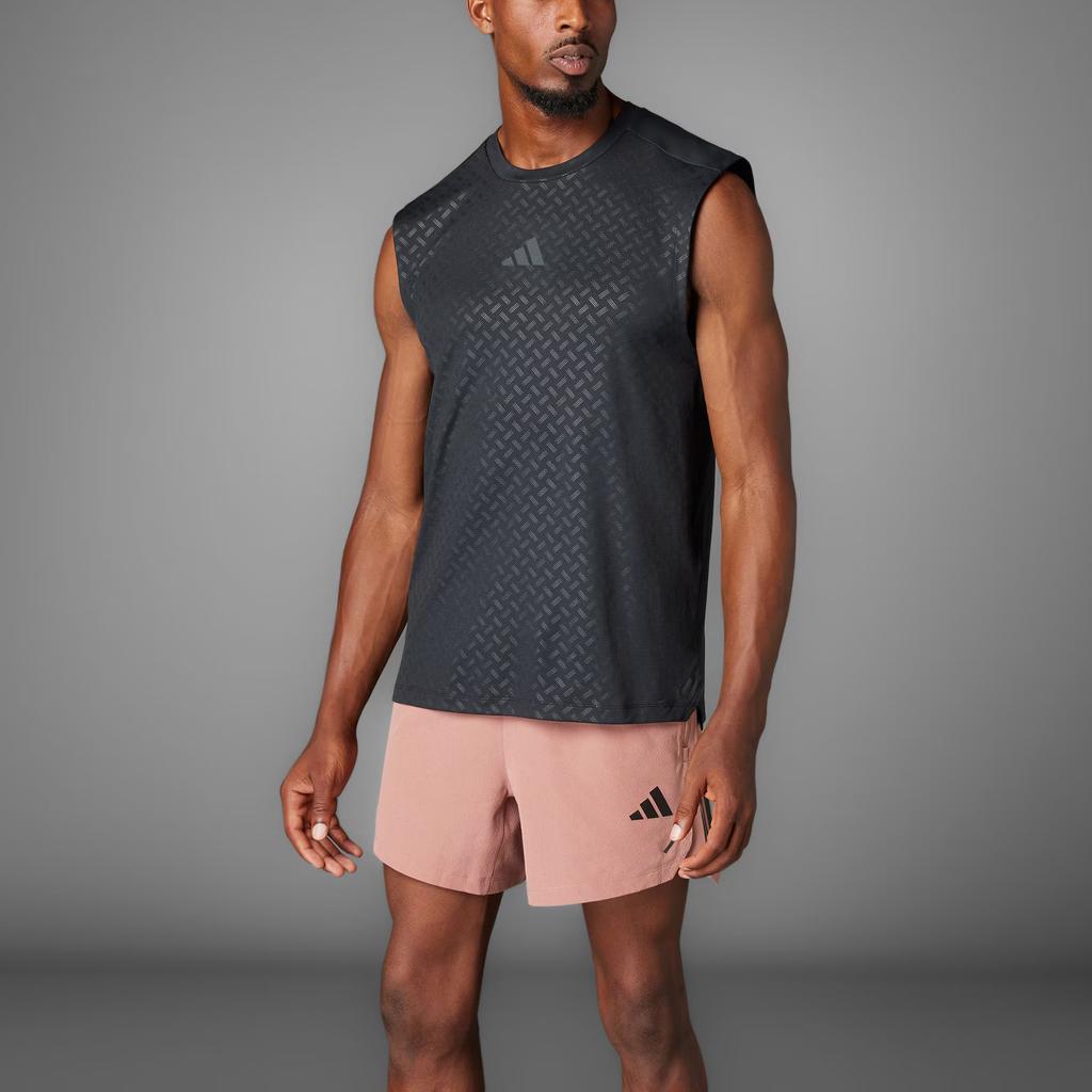 adidas Logo Sportlich Lässig Ärmellose Weste Herren Tops Schwarz Anthrazit JM3190