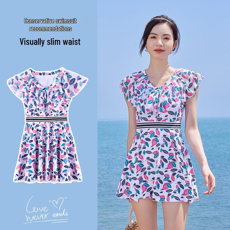 

Новый женский купальник с высокой талией: Элегантная юбка для плавания для отдыха на открытом воздухе M for 80-105 lbs