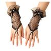 Evening Dinner Lacy Gloves Proms Gloves Lace Fingerless Gloves for Opera Women Lady Theme Proms Costume