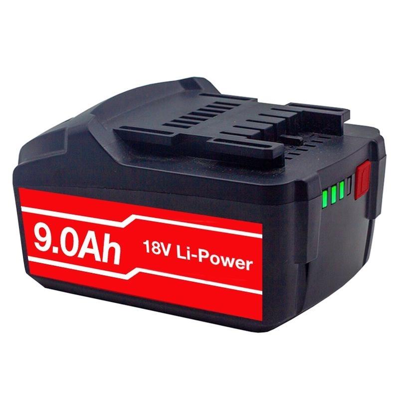18V 9000mAh Li-ion Replacement Rechargeable Battery for Metabo Cordless Power Tool 625592000 625591000 BSZ18 BS18LT