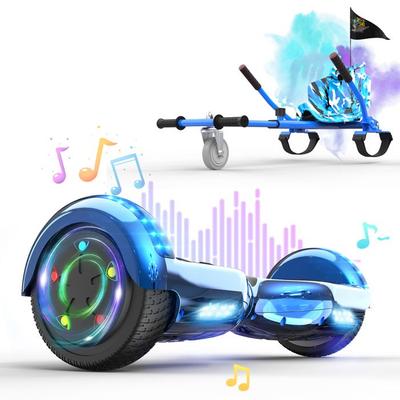 Hoverboard RCB 6,5 Inch Bluetooth LED Karting Verstelbaar Blauw
