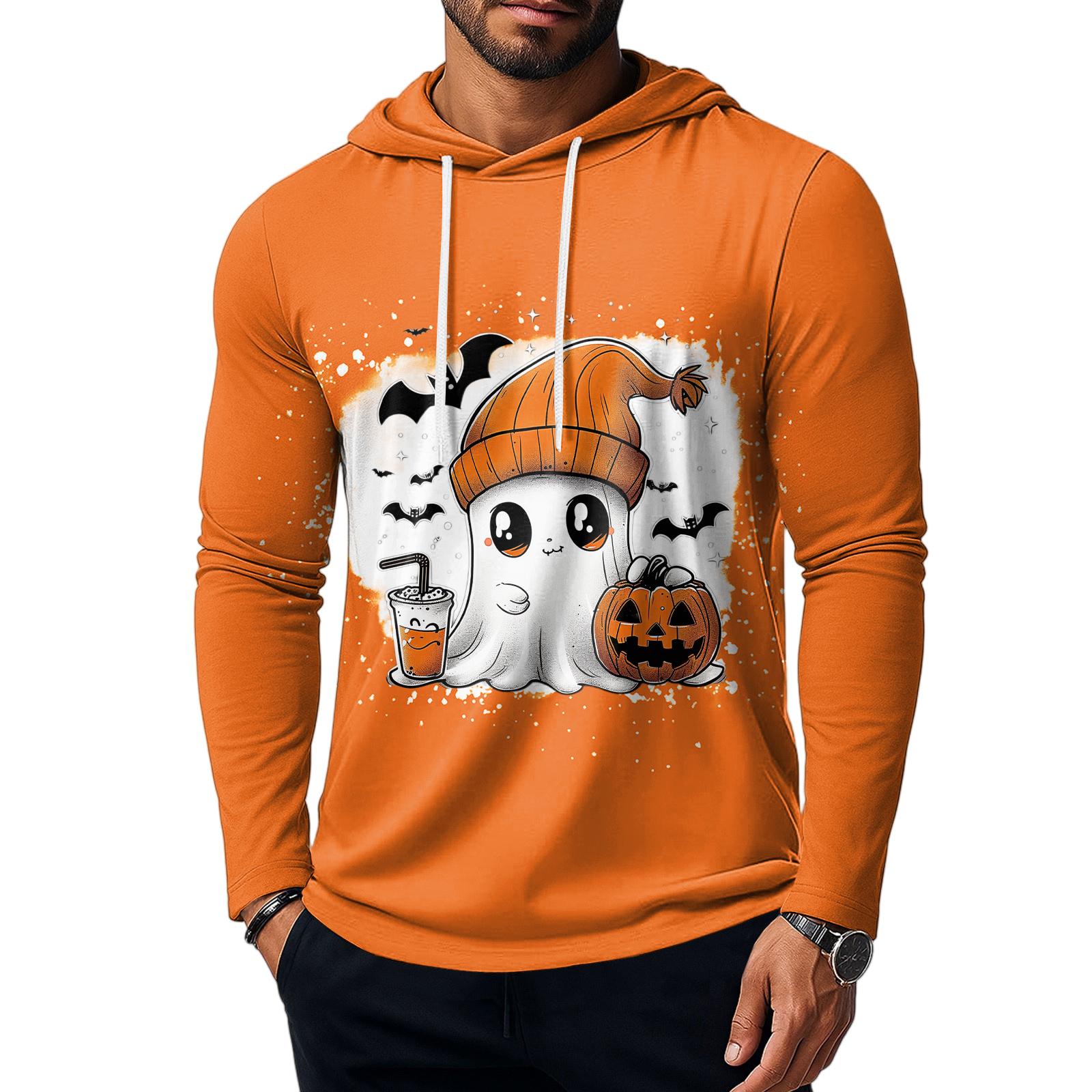 

Мужская толстовка, свободная однотонная уличная теплая дышащая футболка, топ XXL шафрановый