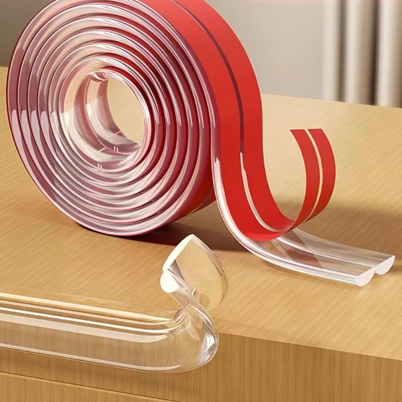 Прозрачная самоклеящаяся противоударная полоса-бампер для безопасности детей 1 meter