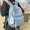 Schoolbag New Mori Plaid School Bag Student Party Korean High Value Casual Backpack Large Capacity Lightweight Backpack