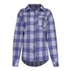 Women Loose Top Plaid Color Block Long Sleeve Casual Ladies  Blouse Coat Shirt Jacket