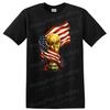 World Cup Trophy American Flag T Shirt Soccer Fan Tee Celebrate Sports