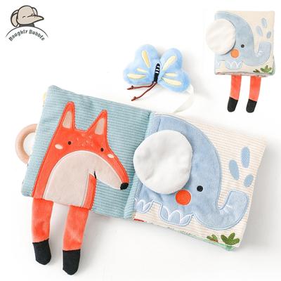 Montessori-Spielzeug für Babys: Weiches Babybuch mit 3D-Fühleffekt, kontrastreichem Stoff, sensorisches Lernspielzeug für Kleinkinder, ideal für Kinderwagen.