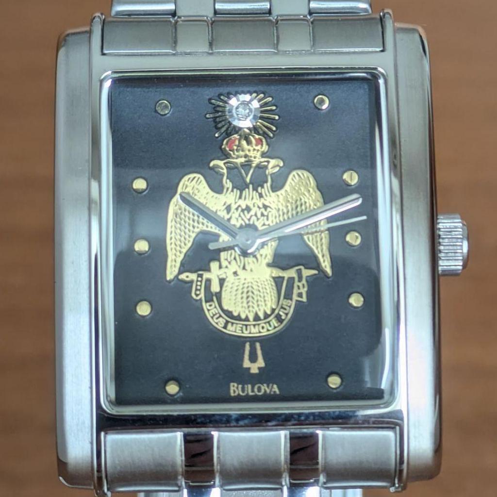 Used [Unused/Dead stock item] Bulova Freemason Scottish Rite Quartz in good condition
