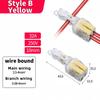 T-Type Stripping Free Wiring Connector with Fixing Hole Quick Branch Splice Junction Box Lever Wire Connector Home Appliances