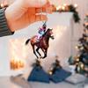 Fashionable Horse Acrylic Riding Enthusiast Car Decor Hanging Accent For Modern Vehicle Interiors