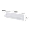 Yamazaki Tower Magnetic Bathroom Towel Rack, White, Approx. W18 X D4.5 X H5cm, Model 3267